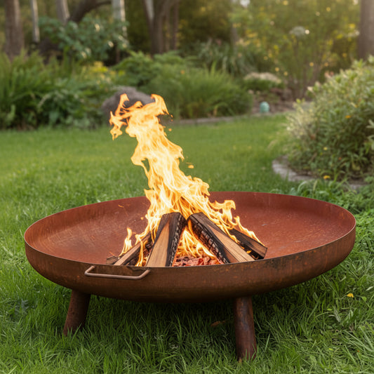 Large Rustic 90cm Diameters Wok Style Firepit DRYV-FP001R