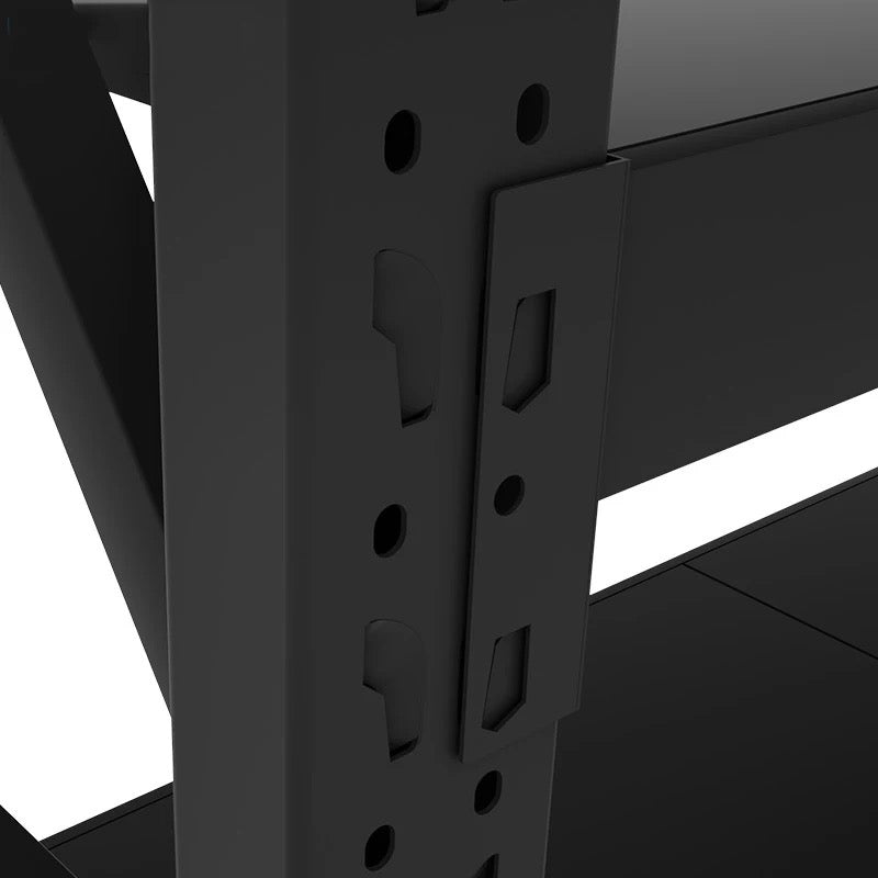 Matt Black Garage Long Span Shelving Units - Boltless Steel Racking Storage Shelves-2000x2000x600/800kg-DRY-Venture